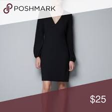 Zara Black Long Sleeve Dress Black Long Sleeve Dress Long Sleeve Dress Dresses