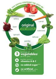 v8 vegetable juice low sodium