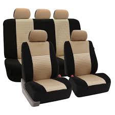 Fh Group Fabric 47 In X 23 In X 1 In Deluxe 3d Air Mesh Full Set Seat Covers Fb060beige115 The Home Depot Seat Covers Car Seats Boat Seat Covers