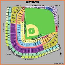 Wrigley Field Seating Chart With Rows And Seat Numbers