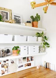 Keep your supplies and craft projects in check with these clever craft room organization ideas. Lucy Gets A Craft Room Craft Room Shelves White Craft Room Ikea Craft Room