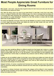 Enter your mobile number and select to receive automated marketing text messages about new items, great savings and more. Most People Appreciate Great Furniture For Dining Rooms By Tulipinterior1 Issuu