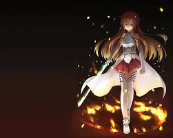 Персонаж аниме, манги и ранобэ. Hd Wallpaper Yuuki Asuna Sword Art Online Weapon Sword Anime Asuna Yuki Wallpaper Flare
