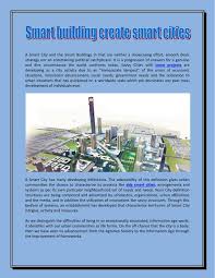 Smart Building Create Smart Cities Smart City Smart Building City