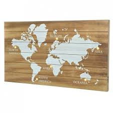 Fr.mapsofworld.com fournit des cartes du monde du contenu de haute qualité et enrichissant en français. Carte Du Monde Illuminee Marron Decoration Murale Eminza