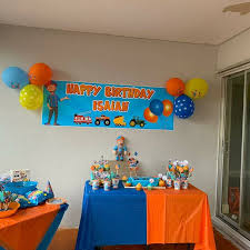 Blippi Birthday Banner Blippi Backdrop Blippi Party Supplies Blippi Birthday Party Blippi Birthday Decorations Digital Order In 2021 2nd Birthday Party Themes Spongebob Birthday Party 3rd Birthday Parties