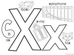 Stats on this coloring page. Letter X Coloring Pages Alphabet Educational Letter X Of 12 Printable 2020 279 Coloring4free Coloring4free Com