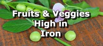 fruits and vegetables high in iron