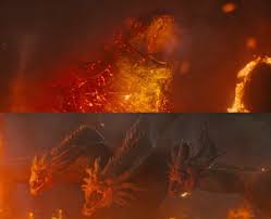 King of the monsters (2019) scene: Fire Godzilla Vs King Ghidorah By Raptor0999 On Deviantart