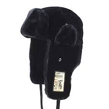 Mysuntown Heavyweight Winter Trooper Trapper Hat Ushanka Russian Hat With Mini Pocket Black Color Click Image For More Det Russian Hat Ushanka Fur Hat Men
