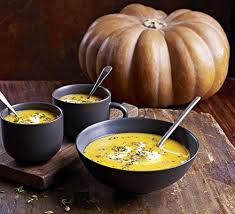 Creamy Pumpkin Lentil Soup Recipe Pumpkin Lentil Soup Bbc Good Food Recipes Lentil Soup
