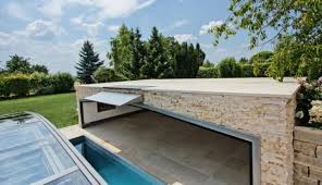 Garage Mit Wasserfall Schwimmbad De Swimming Pool Pool Terrasse Schwimmbadabdeckungen