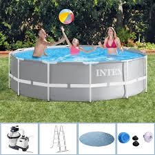 Intex 366x91 Schwimmbecken Mit Sandfilter Pool Schwimmbad Frame Metal Stahlwand Ebay