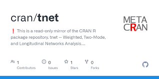 Fri, jul 30, 2021, 4:00pm edt Github Cran Tnet This Is A Read Only Mirror Of The Cran R Package Repository Tnet Weighted Two Mode And Longitudinal Networks Analysis Homepage Http Toreopsahl Com Tnet