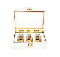 Luxury Perfume Gift Set Wooden MDF Box Wrapped in Leather ...