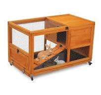 36inches Wood Rabbit Hutch Small Bunny Cage W/ Removable ...