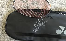 What racket do i use? Fs Collecters Item Used Viktor Axelsen Racket With Autograph Badmintoncentral