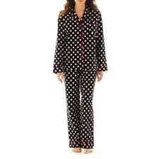 Black And White Polka Dot Pajamas Cute Christmas Pjs Flannel Pajama Sets Clothes Pajama Set