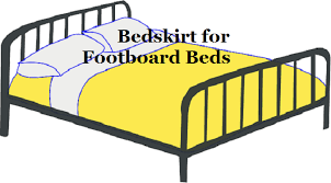 That would be my question. How To Use A Bedskirt With A Footboard Linens N Curtains Bedskirt Footboard Diy Bed