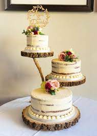 Pin On Naked Wedding Cakes