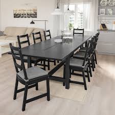 Nordviken Extendable Table Black 82 5 8 113 3 4x41 3 8 Ikea Dining Table Black Black Dining Room Black Dining Room Sets