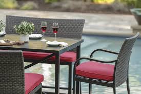 Maybe you would like to learn more about one of these? Backyard Creations Santa Rosa Red 5 Piece High Dining Patio Set At Menards