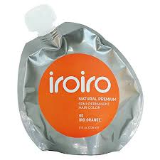 Iroiro Premium Natural Semi Permanent Hair Color 80 Iro Orange 8oz