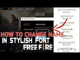 You can change your name by clicking on your profile and click on the pen option,until you have a name change card you cannot change your current name or you have to spend diamond to change your name,namechange cards. Free Fire Your Nickname Change Style Font Edit And Rename Game Star Youtube