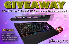 Win A New Corsair K70 Low Profile Mk2 Rgb Mechanical Gaming Keyboard Sweepstakes Keyboard Low Profile