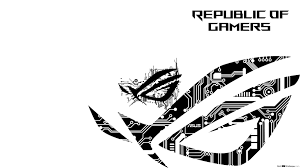 Only the best hd background pictures. Asus Rog Republic Of Gamers Rog Hi Tech Black Logo Hd Wallpaper Download