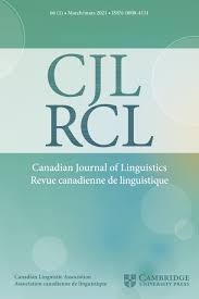Définition de canadien, canadienne : Canadian Journal Of Linguistics Revue Canadienne De Linguistique Cambridge Core