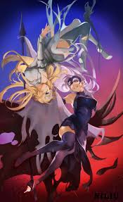 fgo黑贞白贞_逆流的插画_在线插画_触圈