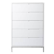 Dressers or storage drawers can help you keep your things organized, easy to find and easy to access. Joanne Tall Dresser White Tall White Dresser Moe S Home Collection Simple Dresser