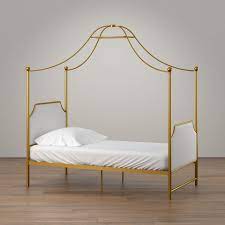 Check out our antique bed canopy selection for the very best in unique or custom, handmade pieces from our curtains & window treatments shops. The Prettiest Gold Bed Frames For Every Price Point And Style Huffpost Life