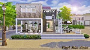 Sims4 Container Coffee Shop Ruby S Home Design Container Coffee Shop Sims House House Design