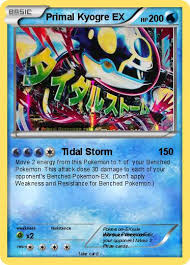 Detailing all effects of the card Pokemon Primal Kyogre Ex 3