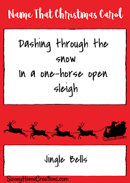 Over 80 trivia questions to answer. Name That Christmas Carol Free Printable Game Sunny Home Creations