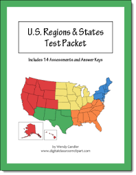 Can you indicate the correct location of state on the map? U S Regions States Quiz Bundle Digital Printable Social Studies Elementary State Testing Social Studies Activities