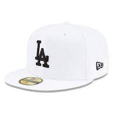 New Era White Los Angeles Dodgers Floral Undervisor 59fifty Fitted Hat