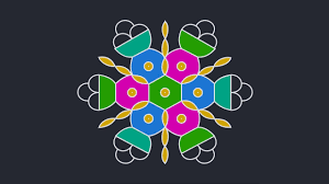This is because it is the main harvest for this season. Pongal Kolam With Dots Step By Step Dad