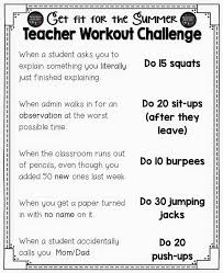 Teacher Workout Challenge Teaching Humor Teacher Humor Teacher Humour