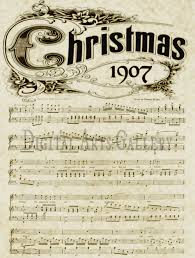 Vintage Christmas Music Image Christmas 1907 Instant Digital Download Christmas Sheet Music Free Christmas Printables Christmas Printables