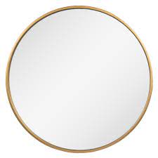 With the touch of a button, you can quickly change to three different color temperatures or dim the led light that projects the right amount of light in your bathroom or vanity. Round Gold Metal Wall Mirror Hobby Lobby 1474790