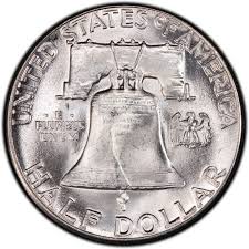 1955 franklin half dollar values and prices past sales