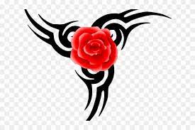 Tato tribal bunga auto electrical wiring diagram. Rose Tattoo Clipart Bunga Ros Tribal Tattoo Free Transparent Png Clipart Images Download