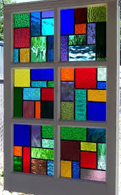 Large Multi Color Stained Glass Reclaimed Wood By Debsglassart Multi Colored Stained Glass Stained Glass Panels Stained Glass Art