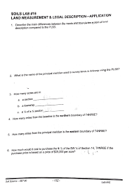 How many acres were in section? Soils Lab 16 Land Measurement Legal Chegg Com