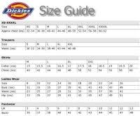 Coverall Conversion Chart Red Wing Coverall Size Chart