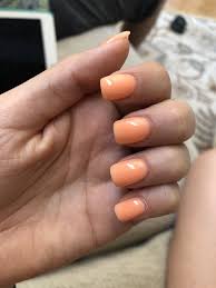 ··· < sponsored listing poly gel is more flexible than acrylic, stronger than hard gel, and lighter than both. Love This Light Orange Color Summernails Nexgen Manicure Nails Short Acrylic Nails Nail Colors