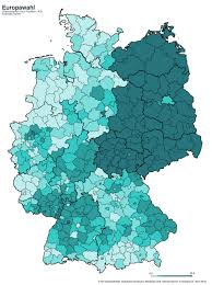 Votes For German Far Right Party Afd In The 2019 Eu Elections By Districts Mapporn